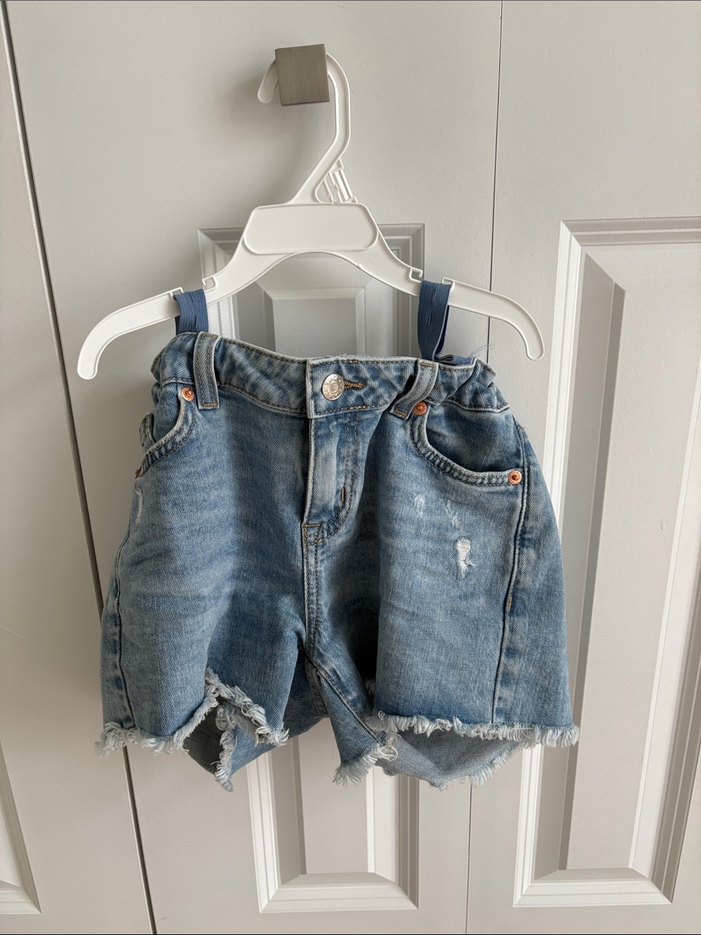 Cat & Jack Light Blue Distressed Denim Shorts